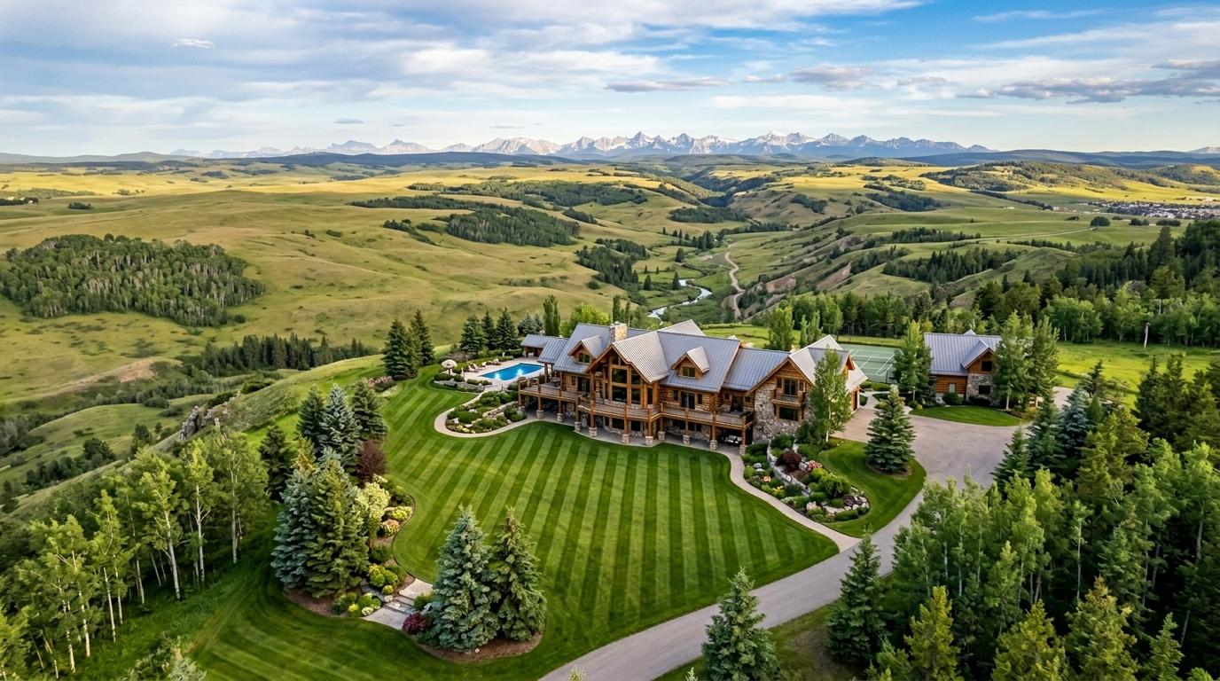 Foothills property managed by Guardian Landscaping — Cochrane, Alberta